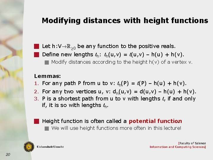 Shortest Paths Algorithms For Standard Variants Algorithms And