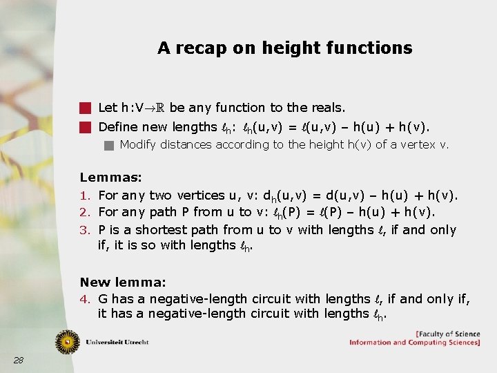 Shortest Paths Algorithms For Standard Variants Algorithms And