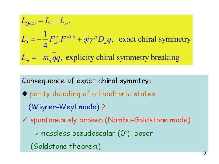 Consequence of exact chiral symmtry: l parity doubling of all hadronic states (Wigner-Weyl mode)