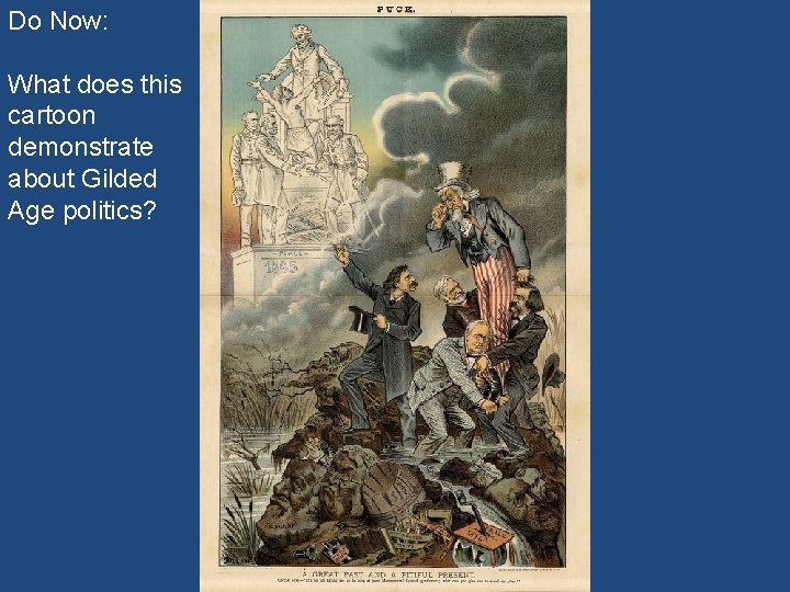 Do Now: What does this cartoon demonstrate about Gilded Age politics? 