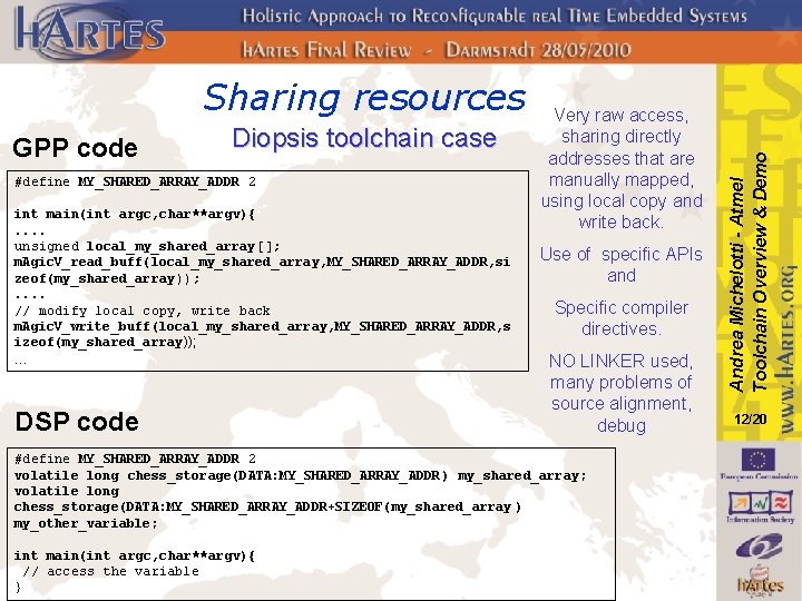 GPP code Diopsis toolchain case #define MY_SHARED_ARRAY_ADDR 2 int main(int argc, char**argv){. . unsigned