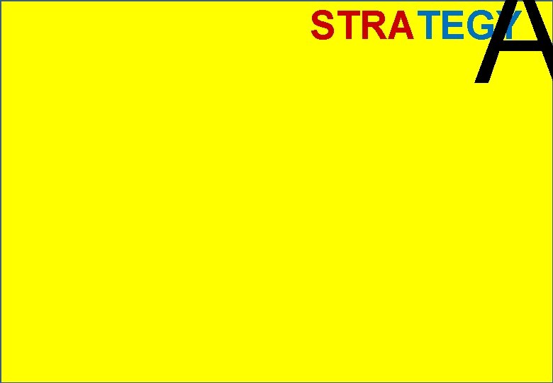 A STRATEGY 