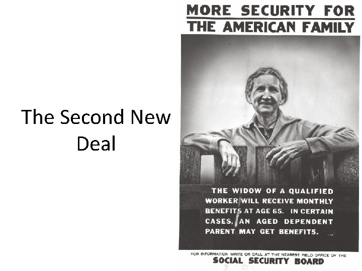 The Second New Deal 