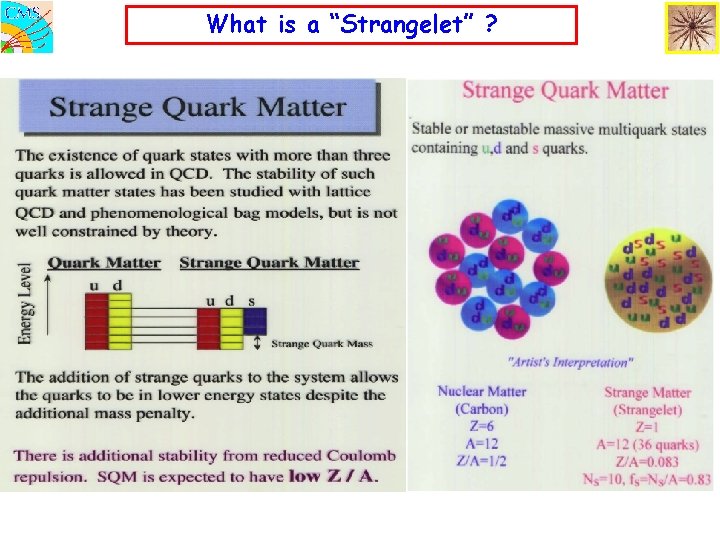 What is a “Strangelet” ? 