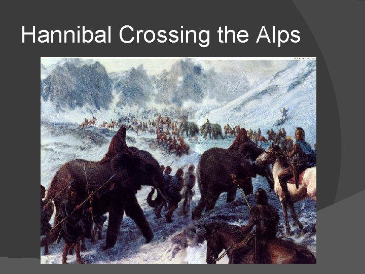 Hannibal Crossing the Alps 
