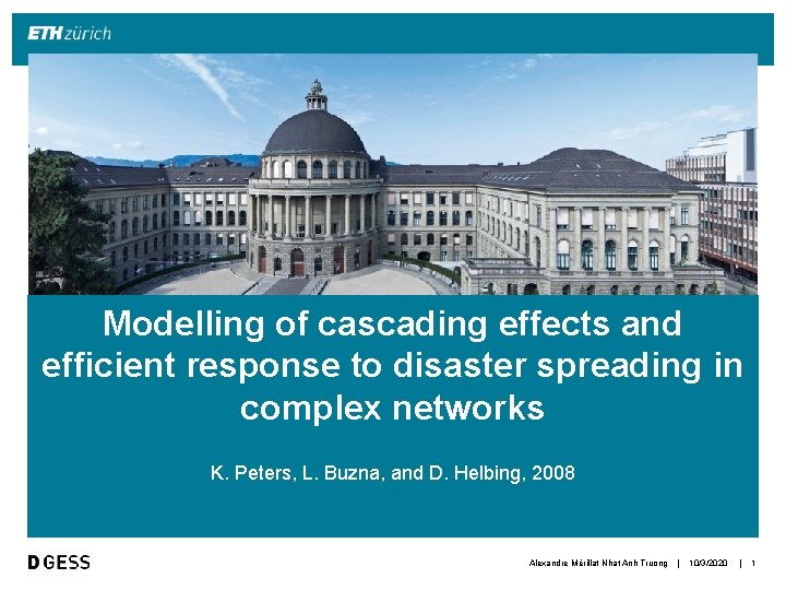 Modelling of cascading effects and efficient response to disaster spreading in complex networks K.