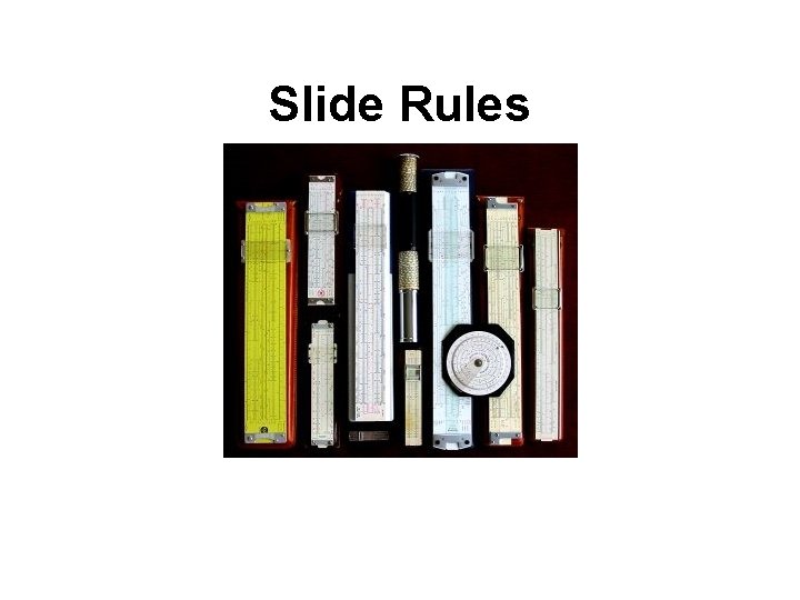 Slide Rules 