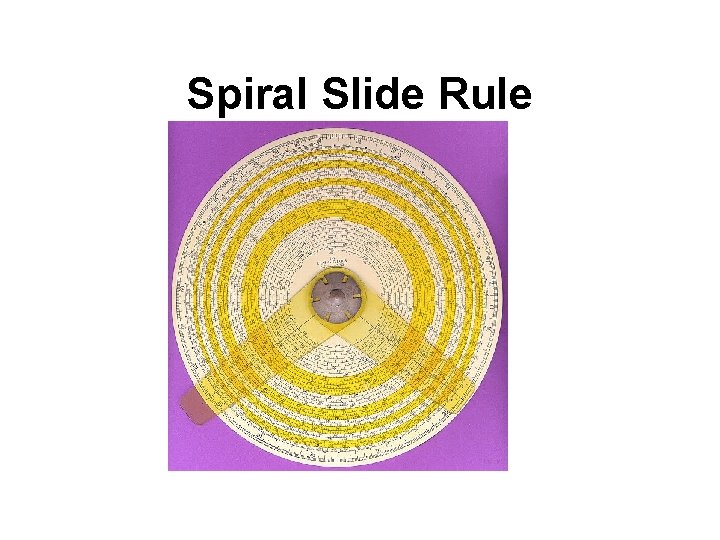 Spiral Slide Rule 
