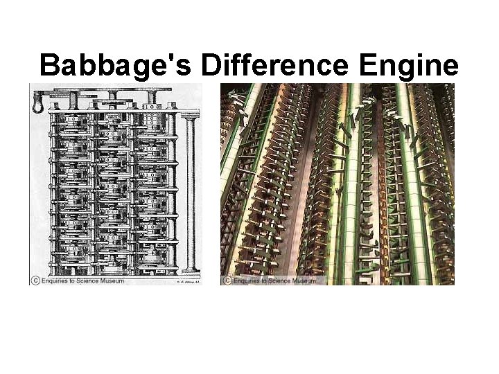 Babbage's Difference Engine 