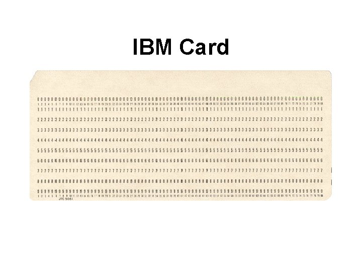 IBM Card 