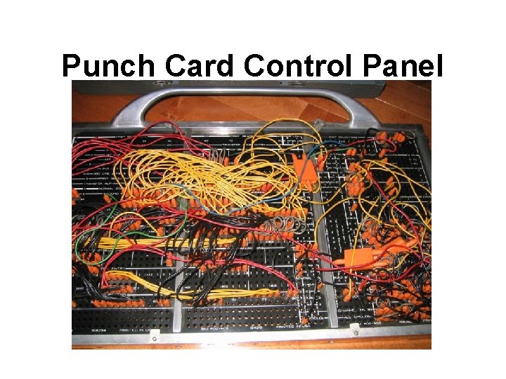 Punch Card Control Panel 