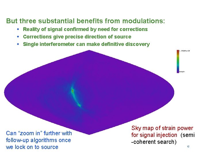 But three substantial benefits from modulations: w Reality of signal confirmed by need for