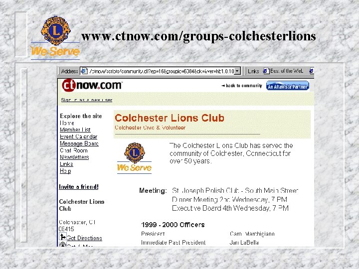 www. ctnow. com/groups-colchesterlions 