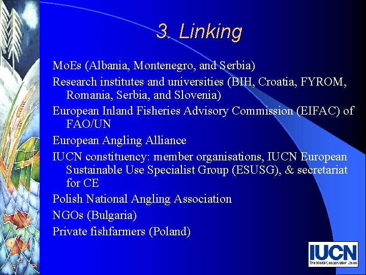 3. Linking Mo. Es (Albania, Montenegro, and Serbia) Research institutes and universities (BIH, Croatia,