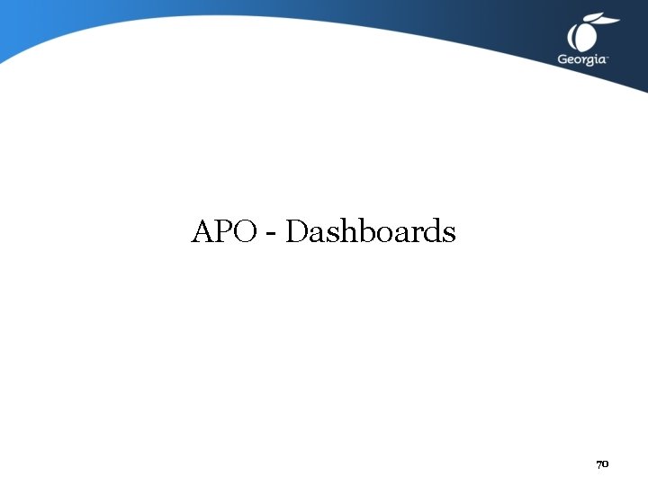 APO - Dashboards 70 