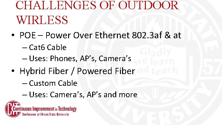 CHALLENGES OF OUTDOOR WIRLESS • POE – Power Over Ethernet 802. 3 af & CHALLENGES OF OUTDOOR WIRLESS • POE – Power Over Ethernet 802. 3 af &