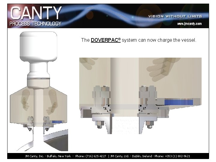 The DOVERPAC® system can now charge the vessel. JM Canty, Inc. · Buffalo, New