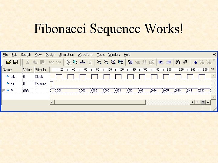 Fibonacci Sequence Works! 