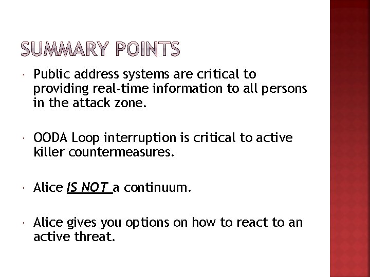  Public address systems are critical to providing real-time information to all persons in