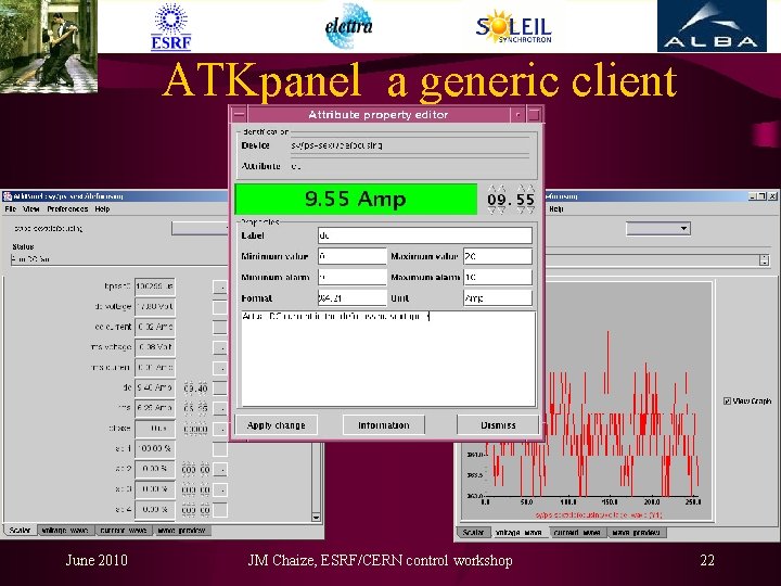 ATKpanel a generic client June 2010 JM Chaize, ESRF/CERN control workshop 22 