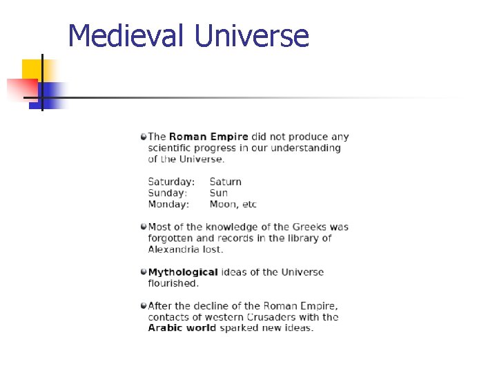 Medieval Universe 