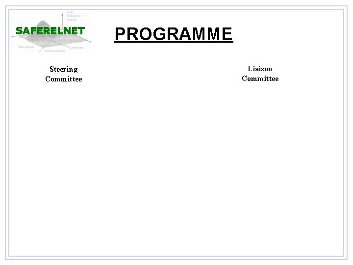PROGRAMME Steering Committee Liaison Committee 
