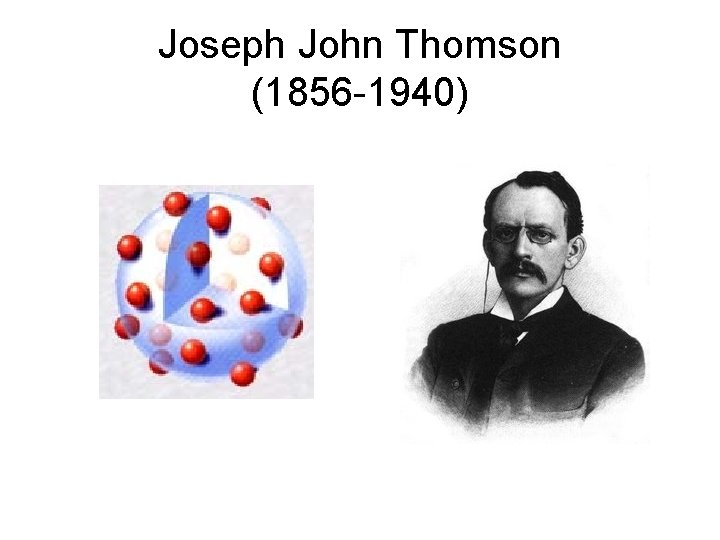 Joseph John Thomson (1856 -1940) 