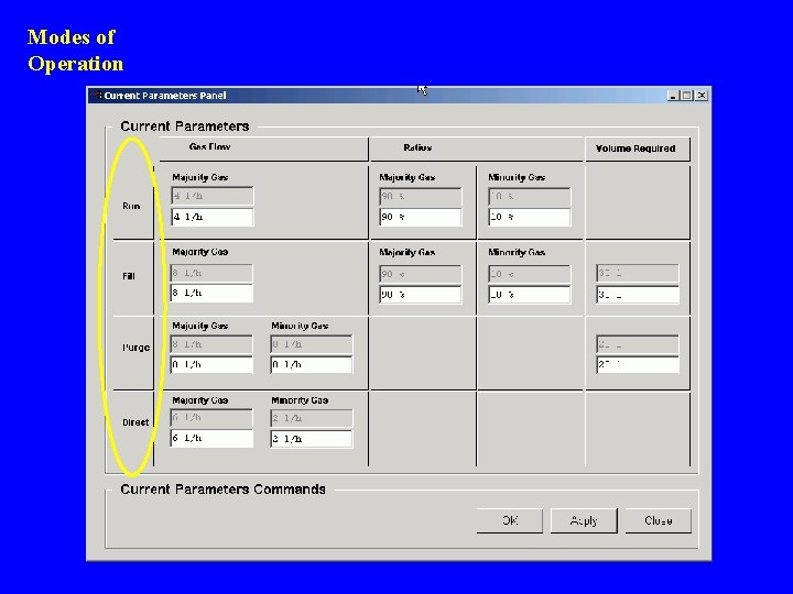 Modes of Operation 