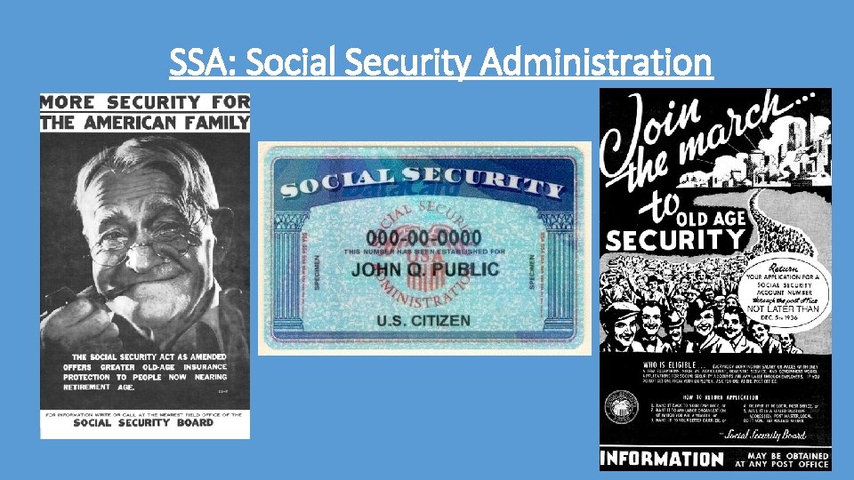 SSA: Social Security Administration 
