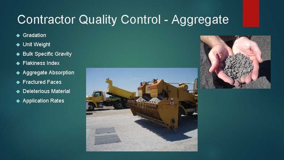 Chip Seal Quality Assurance Guide TODD SHIELDS INDIANA