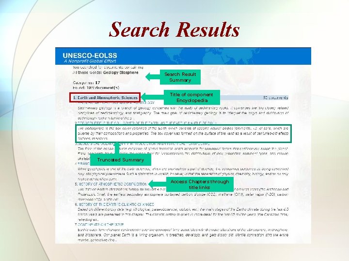 Search Results Search Result Summary Title of component Encyclopedia Truncated Summary Access Chapters through