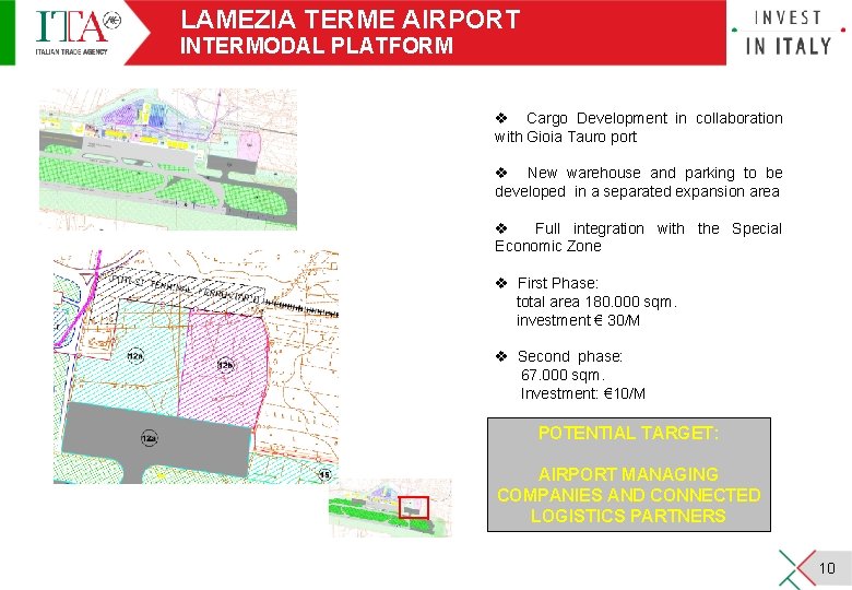 LAMEZIA TERME AIRPORT INTERMODAL PLATFORM v Cargo Development in collaboration with Gioia Tauro port LAMEZIA TERME AIRPORT INTERMODAL PLATFORM v Cargo Development in collaboration with Gioia Tauro port