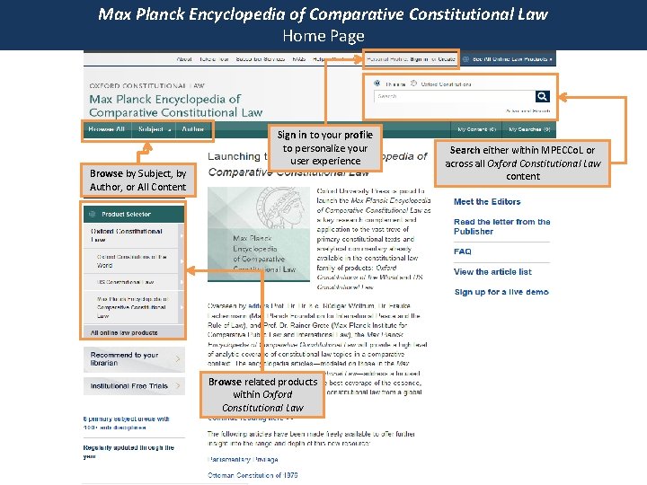 Max Planck Encyclopedia of Comparative Constitutional Law Home Page Browse by Subject, by Author,