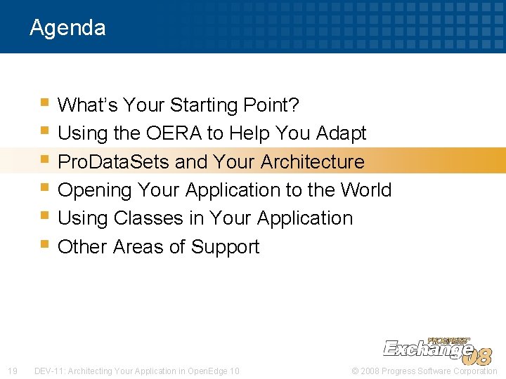 Agenda § What’s Your Starting Point? § Using the OERA to Help You Adapt