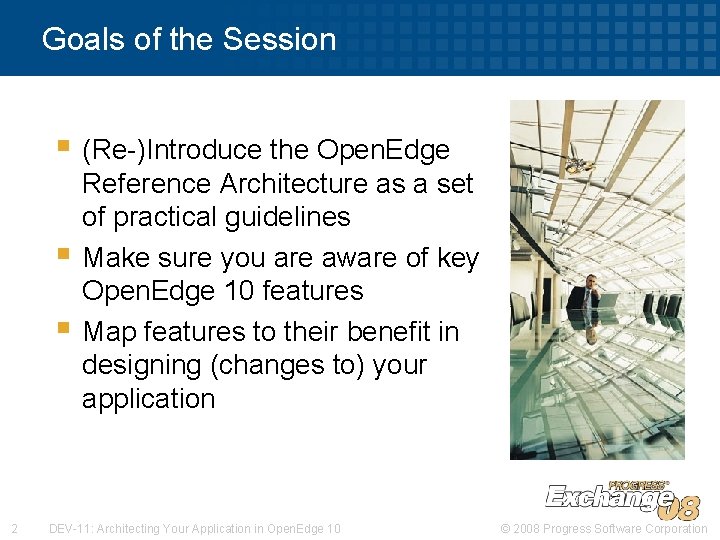 Goals of the Session § (Re-)Introduce the Open. Edge § § 2 Reference Architecture