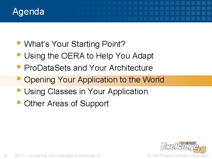 Agenda § What’s Your Starting Point? § Using the OERA to Help You Adapt