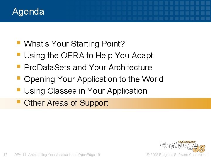 Agenda § What’s Your Starting Point? § Using the OERA to Help You Adapt