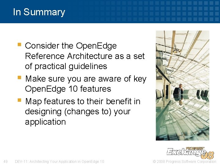 In Summary § Consider the Open. Edge § § 49 Reference Architecture as a