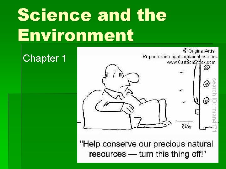 Science and the Environment Chapter 1 