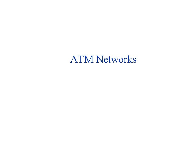 ATM Networks 