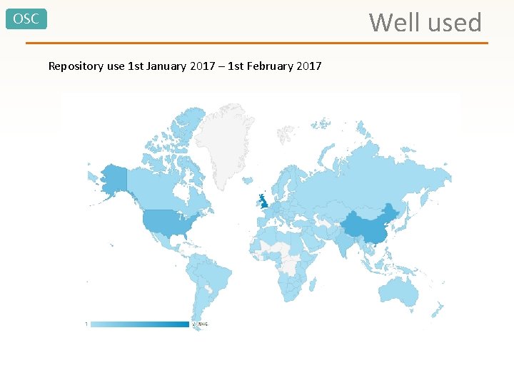 Well used OSC Repository use 1 st January 2017 – 1 st February 2017