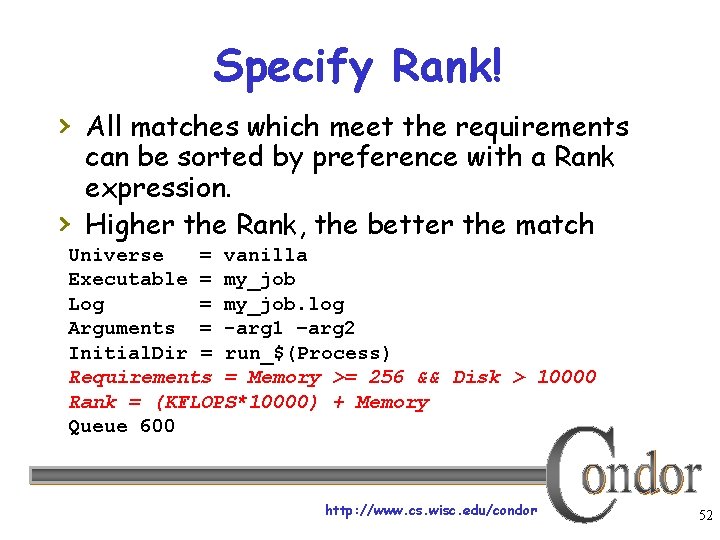 Specify Rank! › All matches which meet the requirements › can be sorted by