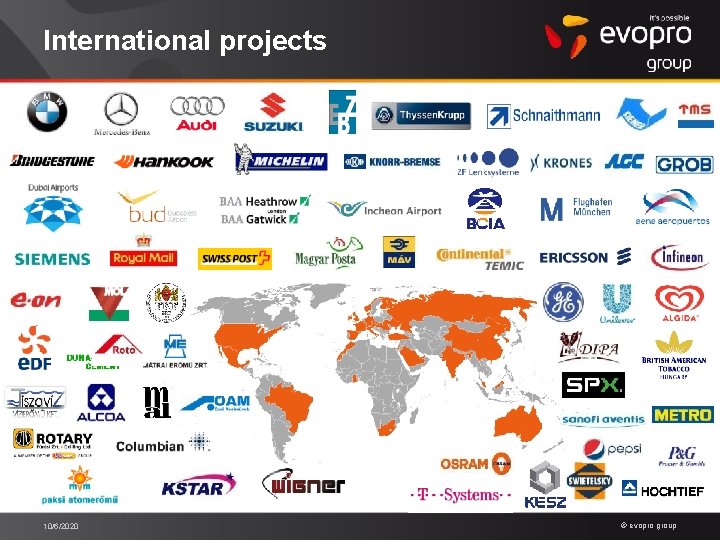 International projects 10/6/2020 © evopro group 