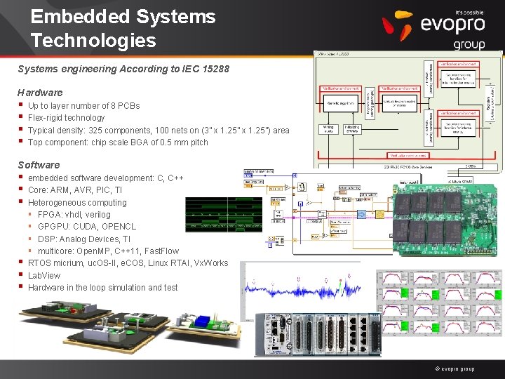 Embedded Systems Technologies Systems engineering According to IEC 15288 Hardware § § Up to