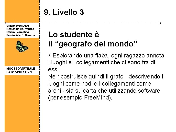 9. Livello 3 Ufficio Scolastico Regionale Del Veneto Ufficio Scolastico Provinciale Di Venezia MOOSEO