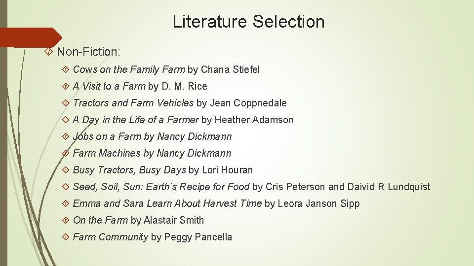 Literature Selection Non-Fiction: Cows on the Family Farm by Chana Stiefel A Visit to Literature Selection Non-Fiction: Cows on the Family Farm by Chana Stiefel A Visit to