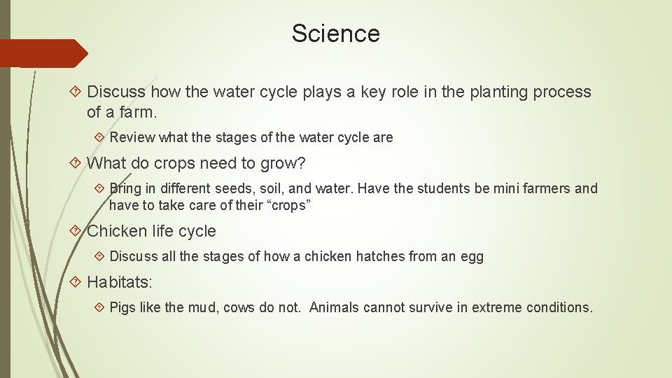 Science Discuss how the water cycle plays a key role in the planting process Science Discuss how the water cycle plays a key role in the planting process