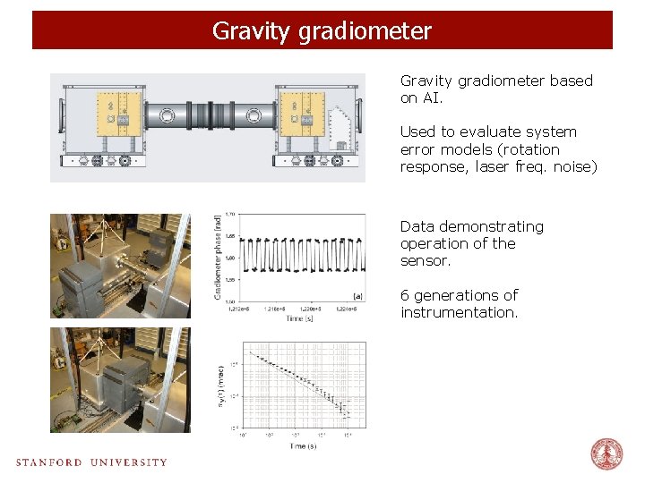 Gravity gradiometer based on AI. Used to evaluate system error models (rotation response, laser