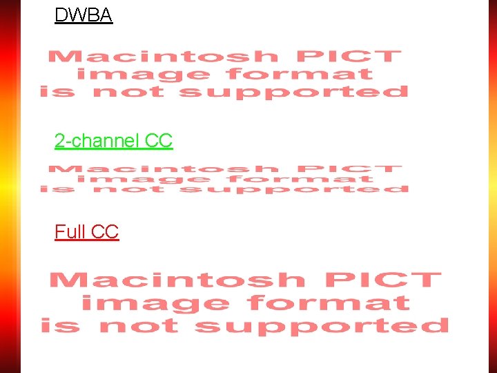 DWBA 2 -channel CC Full CC 
