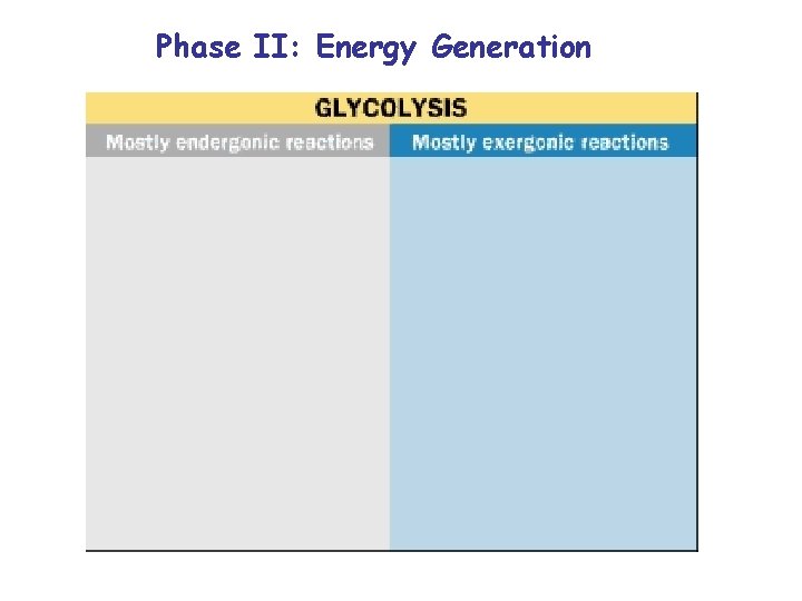 Phase II: Energy Generation 